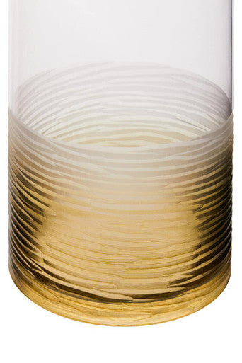 Large Textured Ombre Glass Vase | Caila