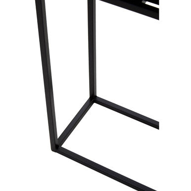 Asher Black Metal Floor Standing Plant Box