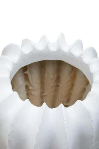 White Textured Vase | Broc