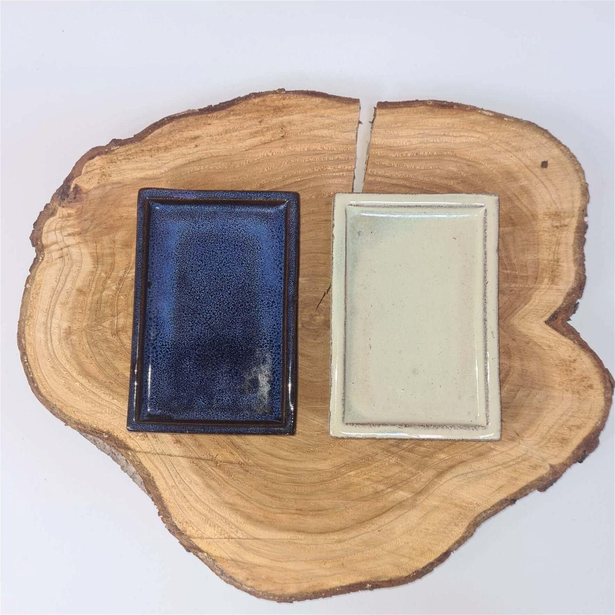 18cm Glazed Bonsai Pot Drip Tray | Rectangle