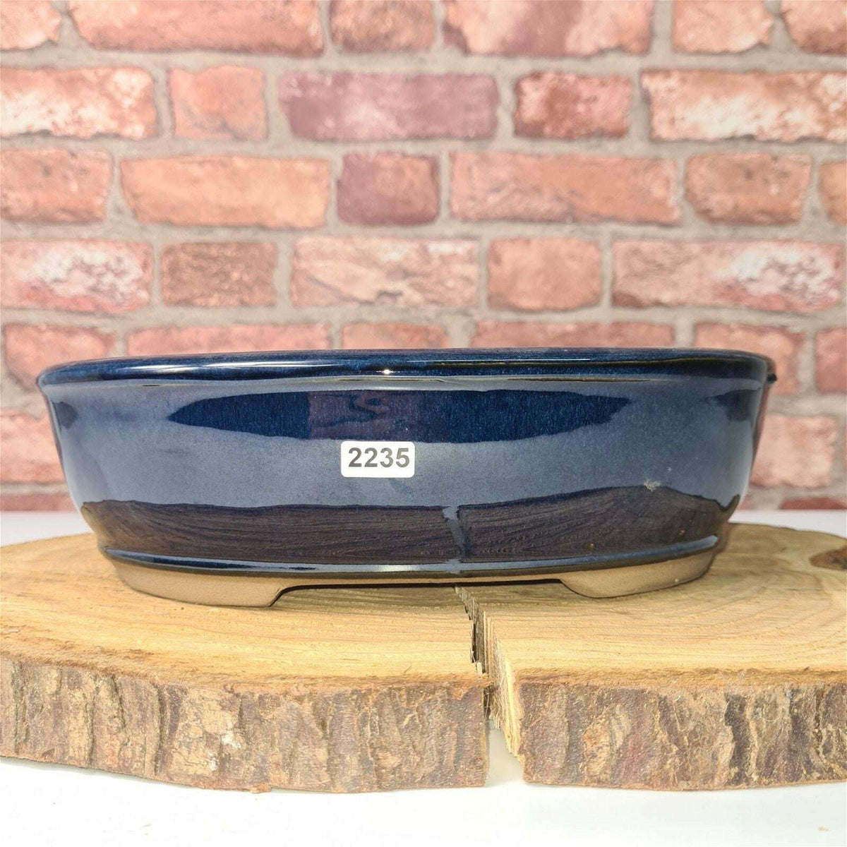 27cm_Glazed_Bonsai_Pot_Oval_27cm_x_21cm_x_8cm_Blue_-_Yorkshire_Bonsai-21073