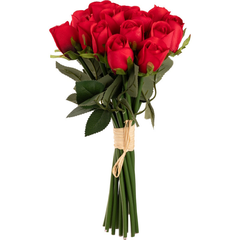Fake Red Rose Bouquet: 15 Roses