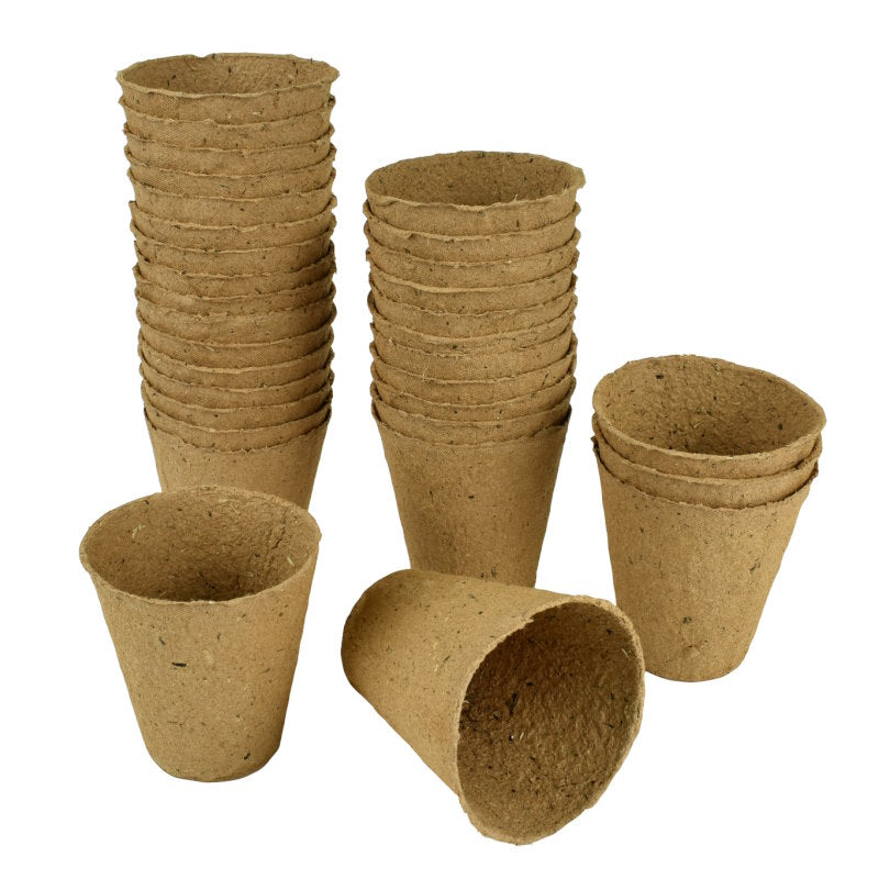 Gro-Sure Fibre Pots for Plants Round 6cm 96pk