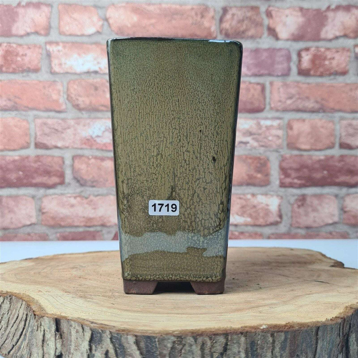 9cm_Glazed_Bonsai_Pot_Cascade_9cm_x_17cm_Green_-_Yorkshire_Bonsai-22362