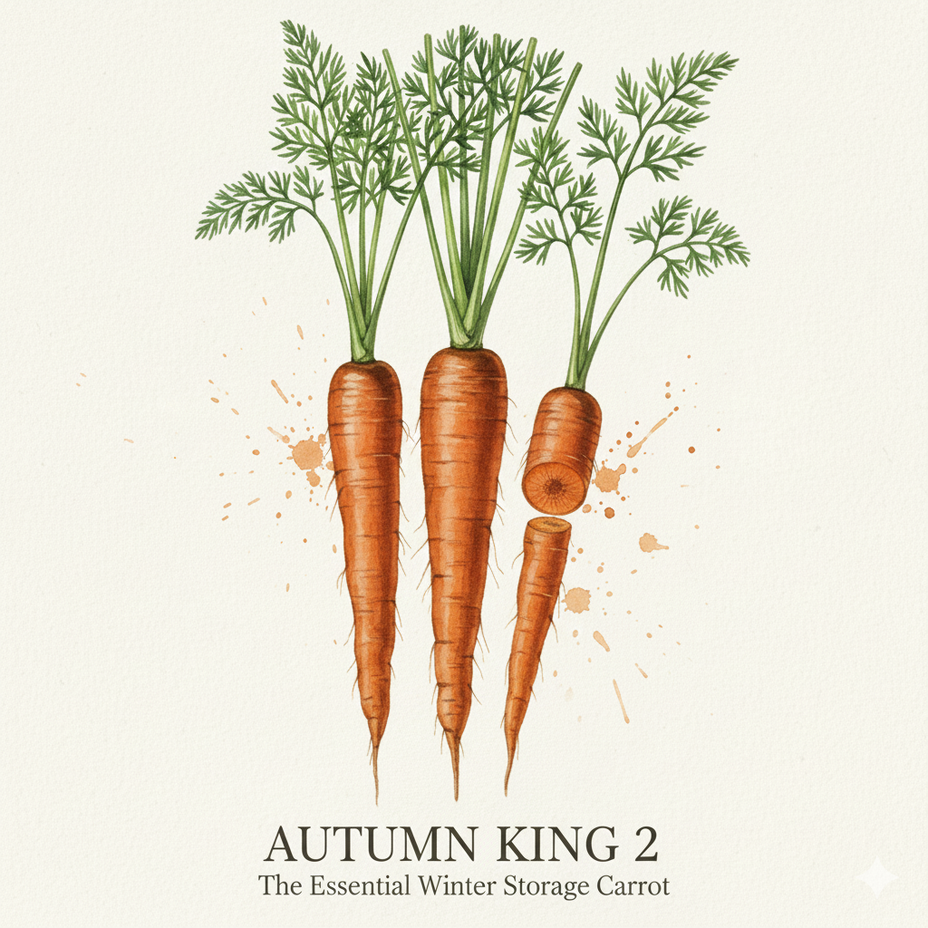 Autumn King 2 Carrot Seeds - Award-Winning Maincrop for Heavy Yields