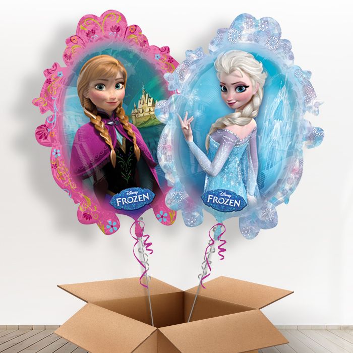 Frozen Elsa and Anna Helium Balloons in a Box - Giant Balloon | Small Indoor Plants