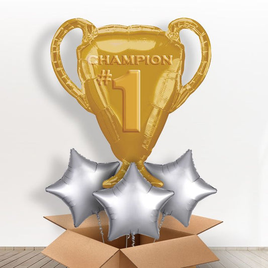 Giant Trophy Balloon in a Box - With 3 Plain Balloons | Small Indoor Plants