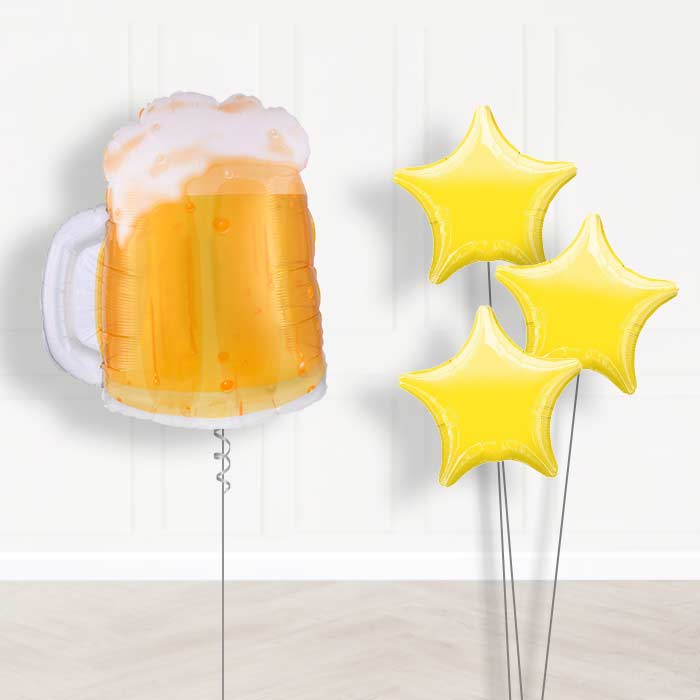 Beer Mug Balloon Bouquet Delivery