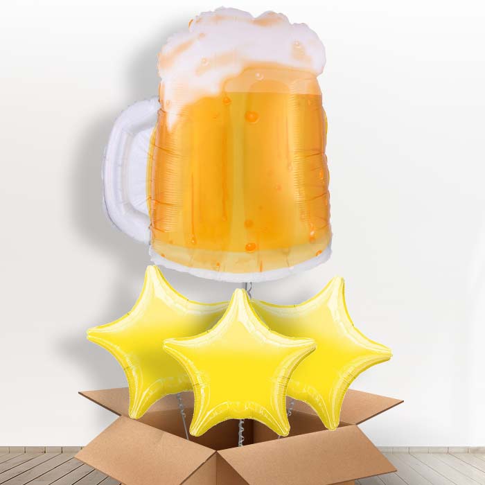Beer Mug Foil Balloon in a Box