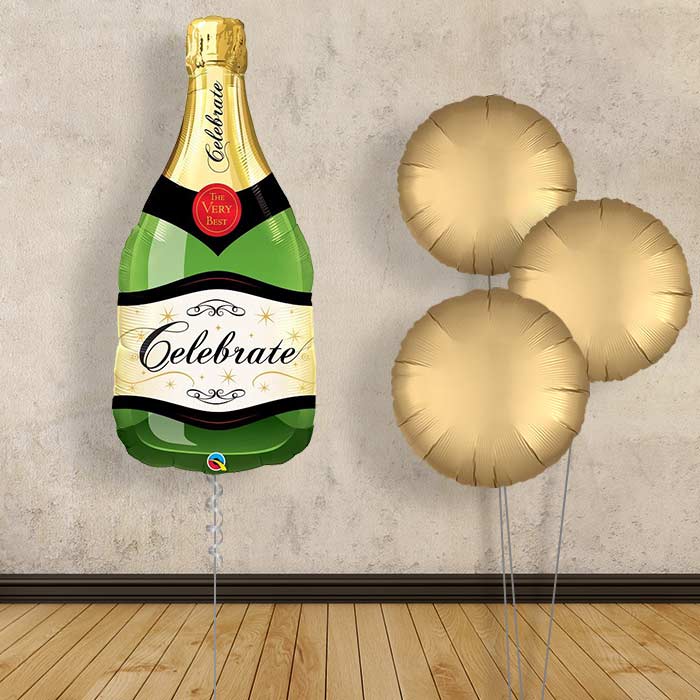 Champagne Bottle Balloon Bouquet in a Box