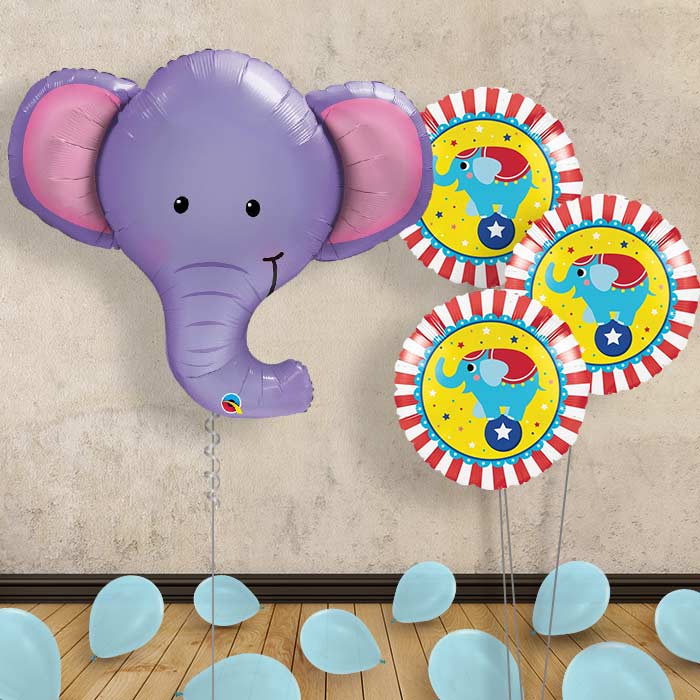 Elephant Head Inflated Helium Balloons Delivered