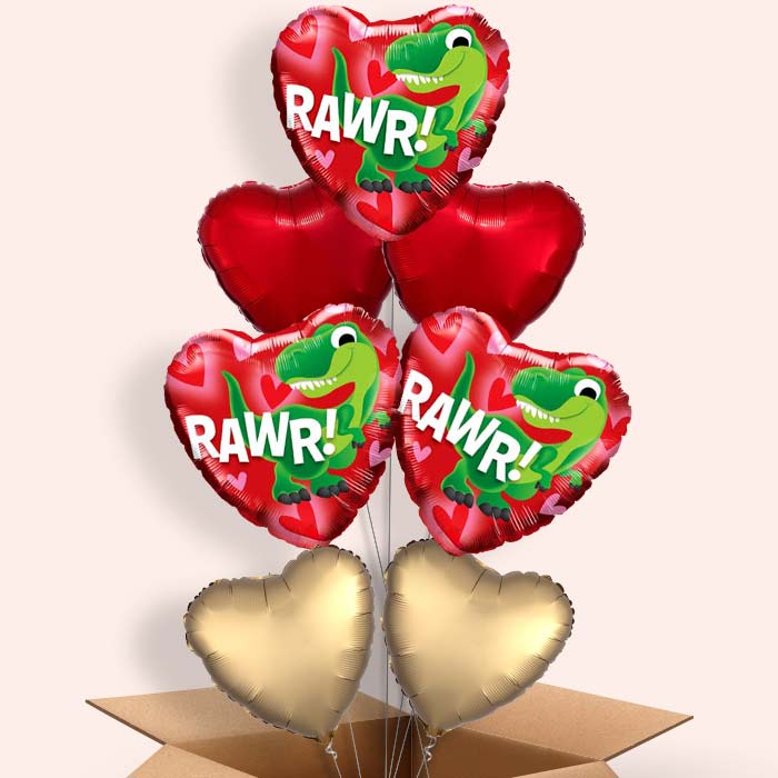 Rawr Dinosaur Balloon in a Box - 7 Balloon | Small Indoor Plants