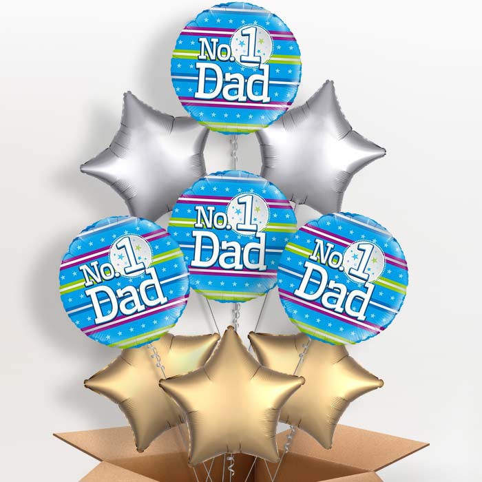 No 1 Dad Balloon in a Box - 9 Balloon | Small Indoor Plants