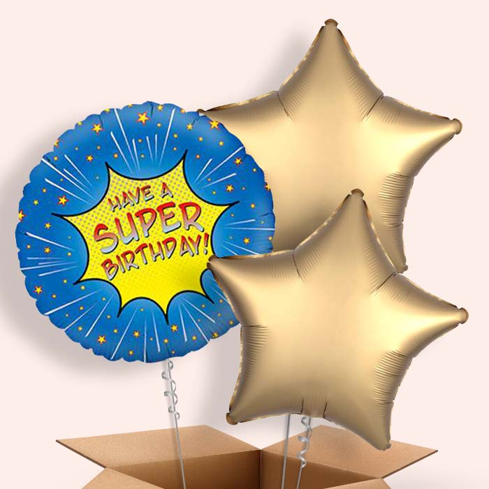 Have a Super Birthday Superhero Balloon Delivery - 3 Balloon | Small Indoor Plants