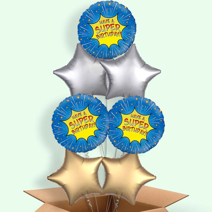 Have a Super Birthday Superhero Balloon Delivery - 7 Balloon | Small Indoor Plants