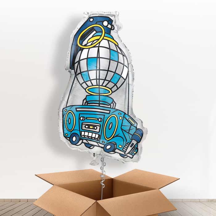 Fortnite Battle Bus Giant Balloon in a Box Gift - With 3 Themed Balloons | Small Indoor Plants