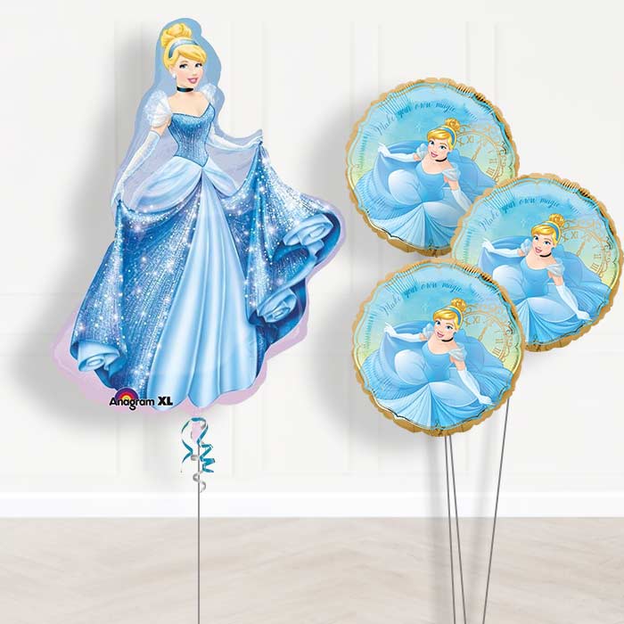 Cinderella Balloon Bouquet Delivered in a Box
