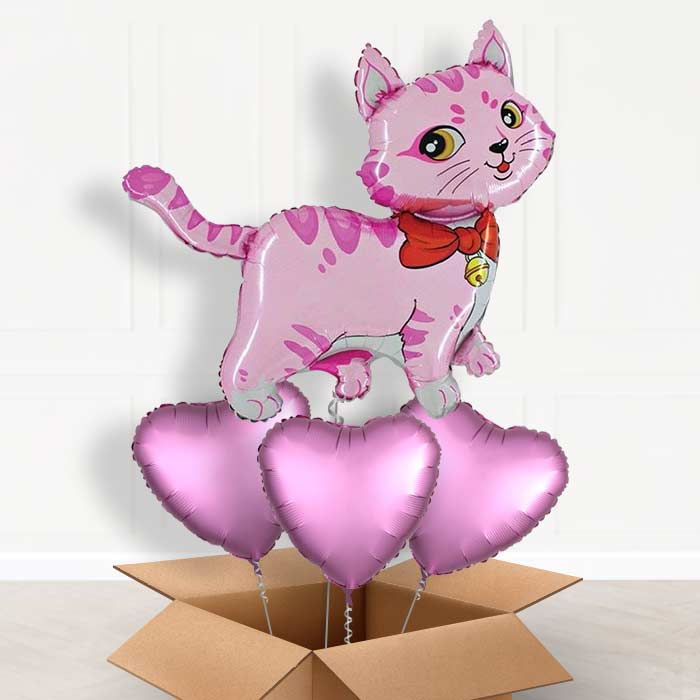 Cat Party Hat Giant Balloon in a Box Gift