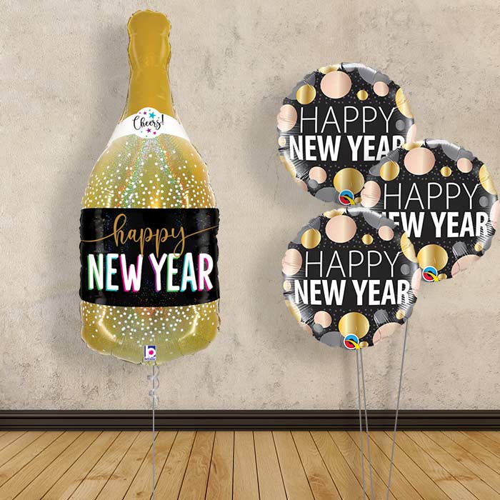Happy New Year Balloon Decoration Bouquet