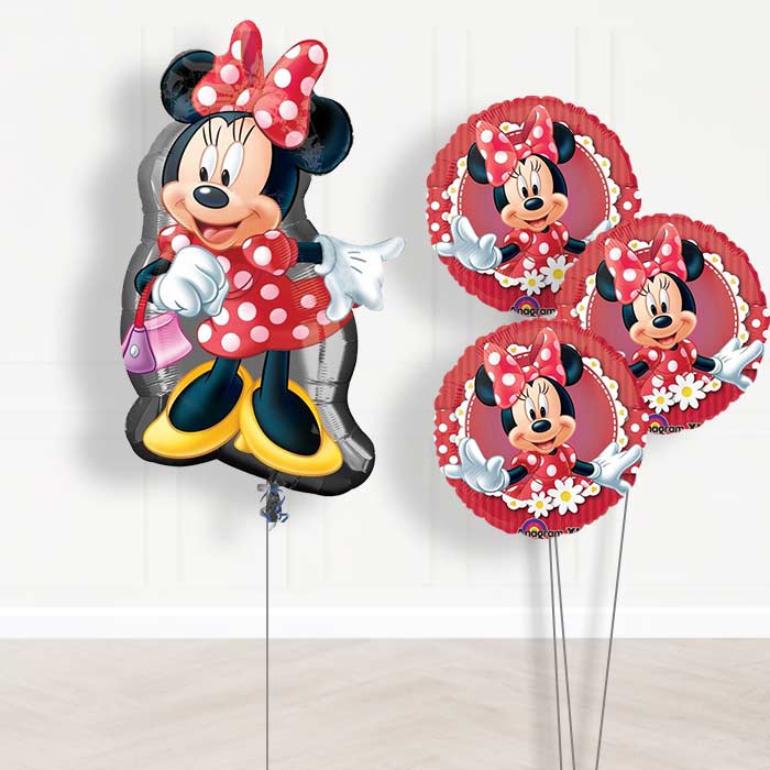 Big Minnie Mouse Balloon Bouquet in a Box Gift
