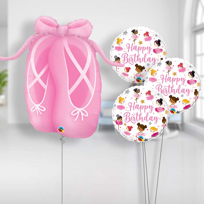 Ballerina Balloon Bouquet - Themed Bouquet | Small Indoor Plants