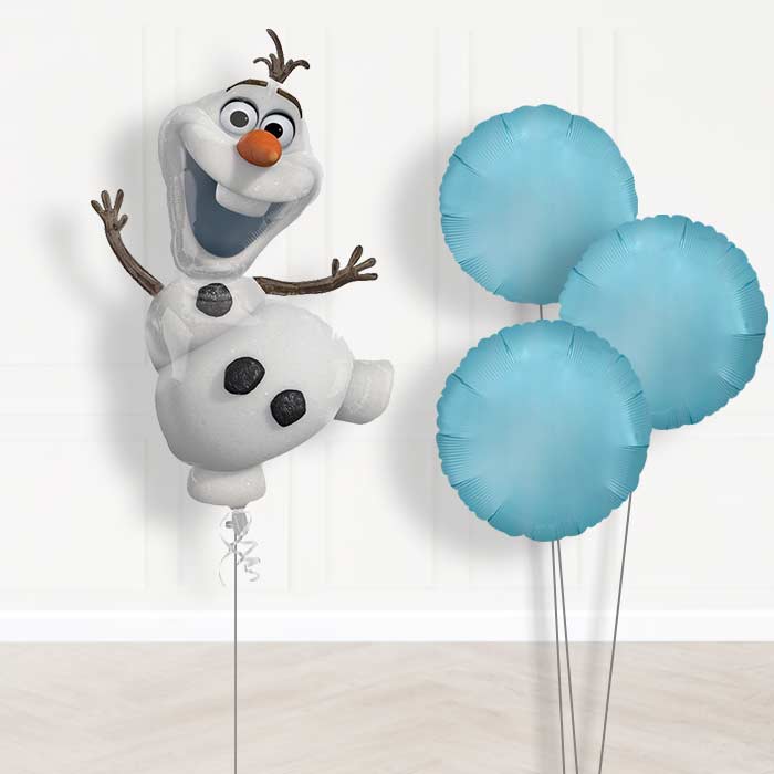 Frozen Olaf Balloon Bouquet in a Box - Plain Bouquet | Small Indoor Plants