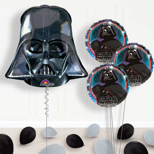 Darth Vader Star Wars Balloon Bouquet in a Box - Themed Bouquet and Latex | Small Indoor Plants