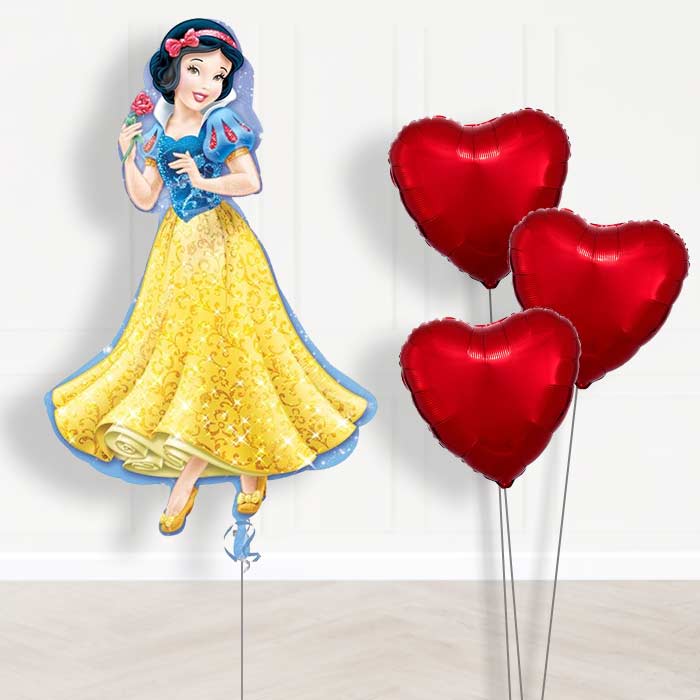Snow White Balloon Bouquet Delivered Inflated