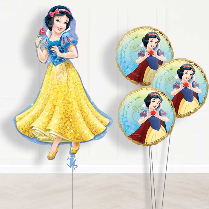 Snow White Balloon Bouquet Delivered Inflated