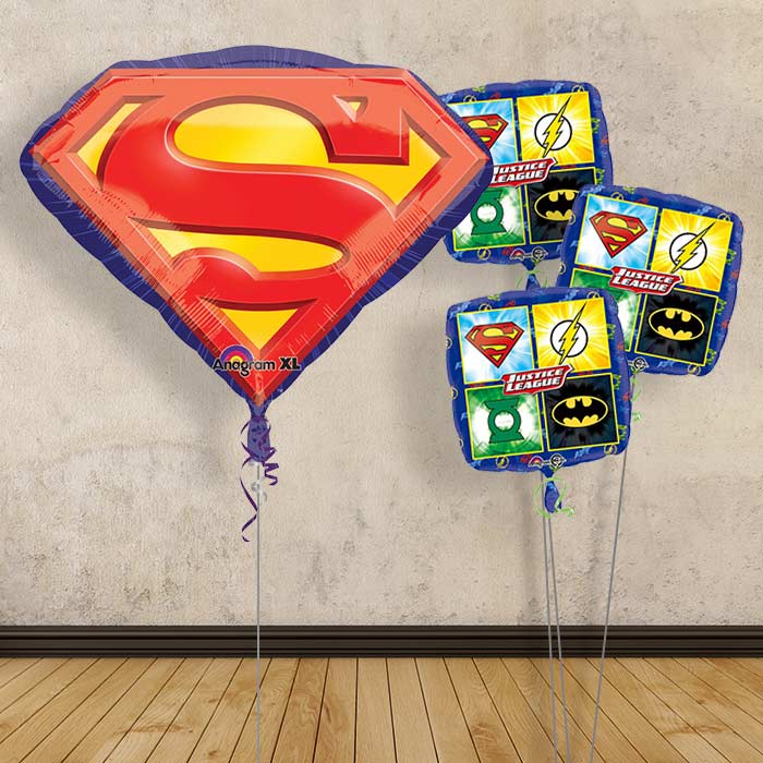 Superman Balloon Decor Bouquet in a Box