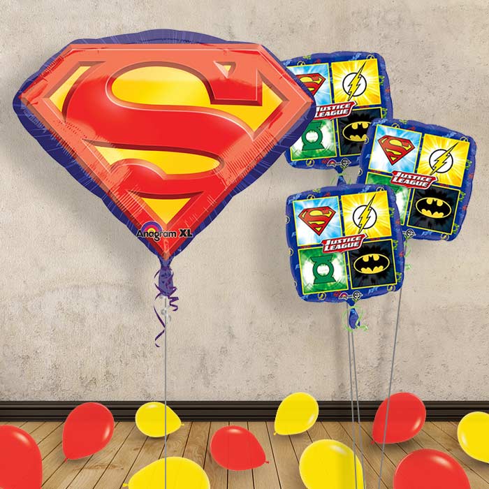 Superman Balloon Decor Bouquet in a Box