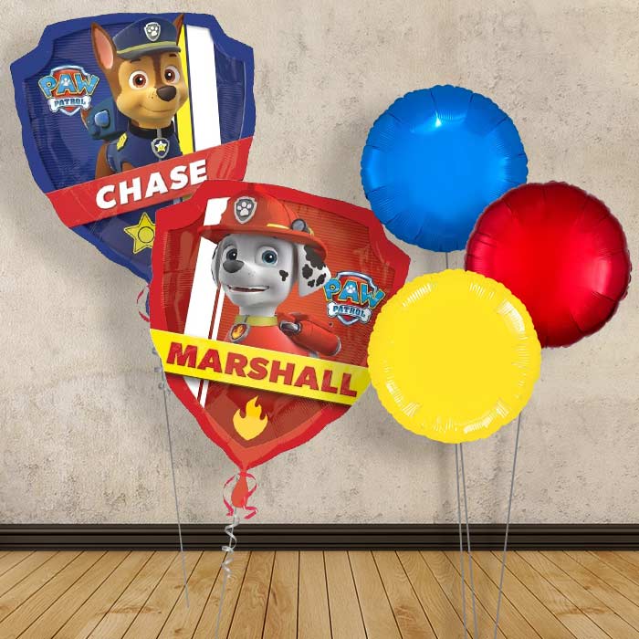 Chase and Marshall Paw Patrol Balloon Bouquet