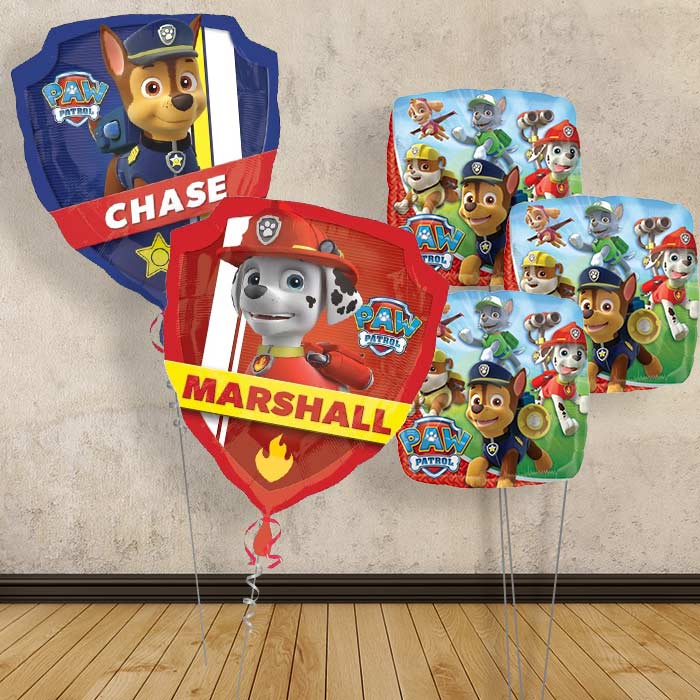 Chase and Marshall Paw Patrol Balloon Bouquet