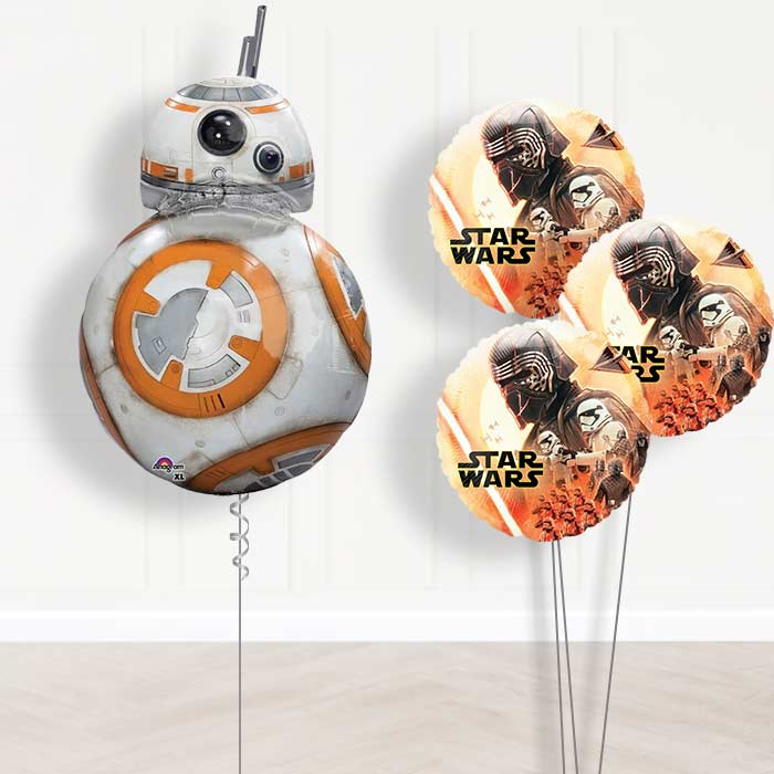 BB8 Star Wars Balloon Bouquet Delivered - Themed Bouquet | Small Indoor Plants