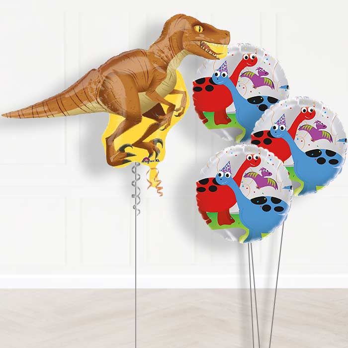 Raptor Dinosaur Helium Balloons Delivered