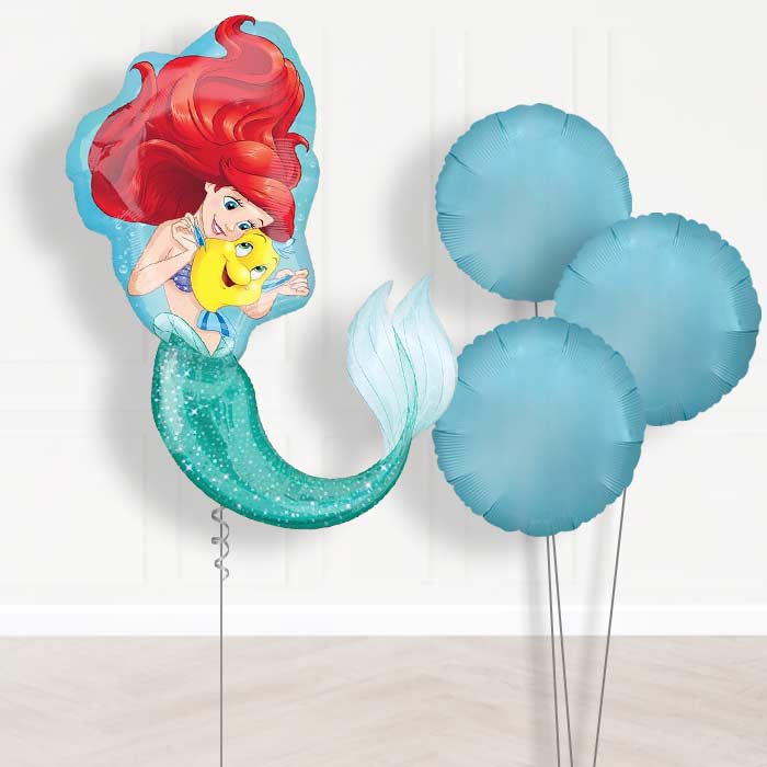 Little Mermaid Helium Balloon Bouquet Delivered
