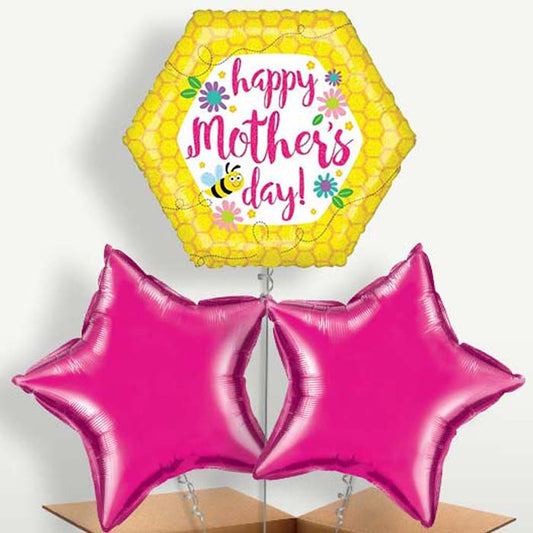 Pink Sparkle Happy 80th Birthday Balloon Bunch | Small Indoor Plants