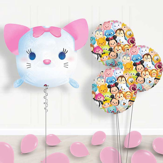 Marie Aristocats Balloon Bouquet in a Box - Themed Bouquet and Latex | Small Indoor Plants