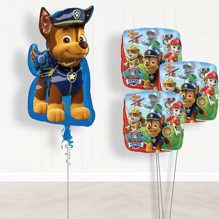 Paw Patrol Chase Balloon Bouquet in a Box