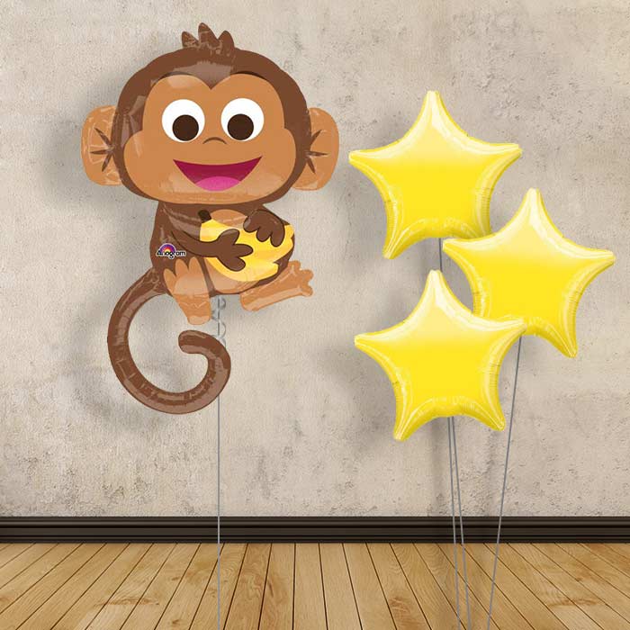 Monkey Helium Balloon Bouquet Delivered