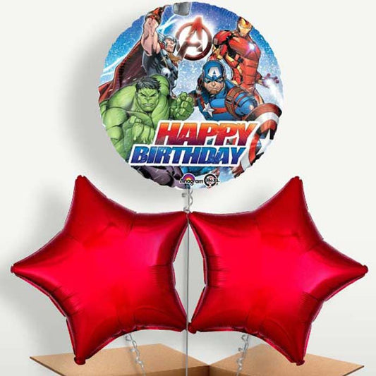 Marvel Avengers Happy Birthday Balloon Bunches | Small Indoor Plants