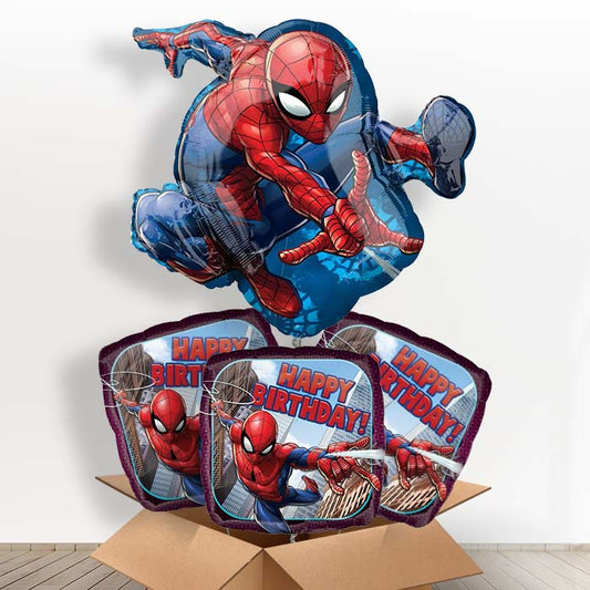 Spiderman Shaped Balloon in a Box - With 3 Themed Balloons | Small Indoor Plants