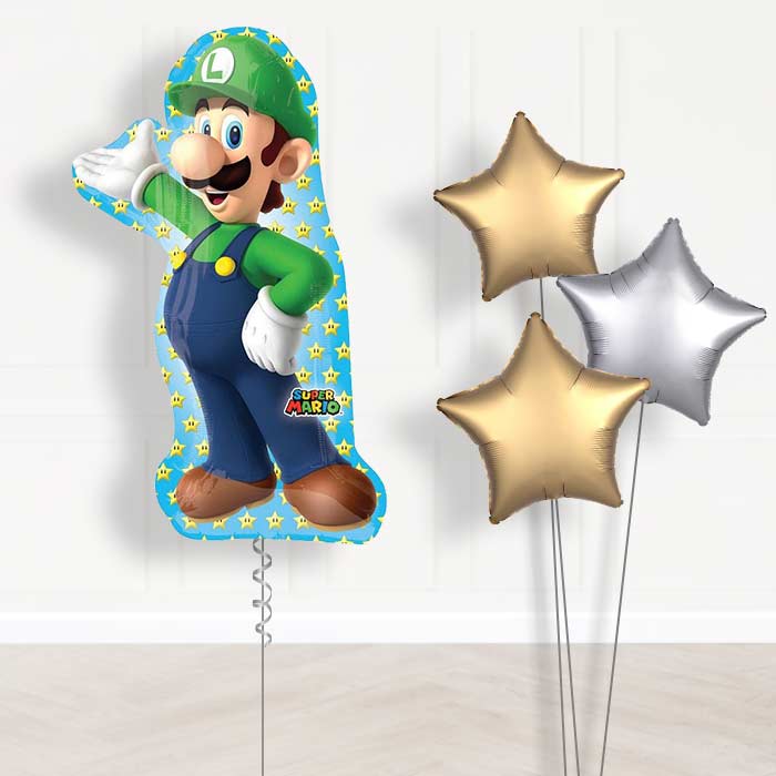 Luigi Balloon Bouquet Delivered in a Box