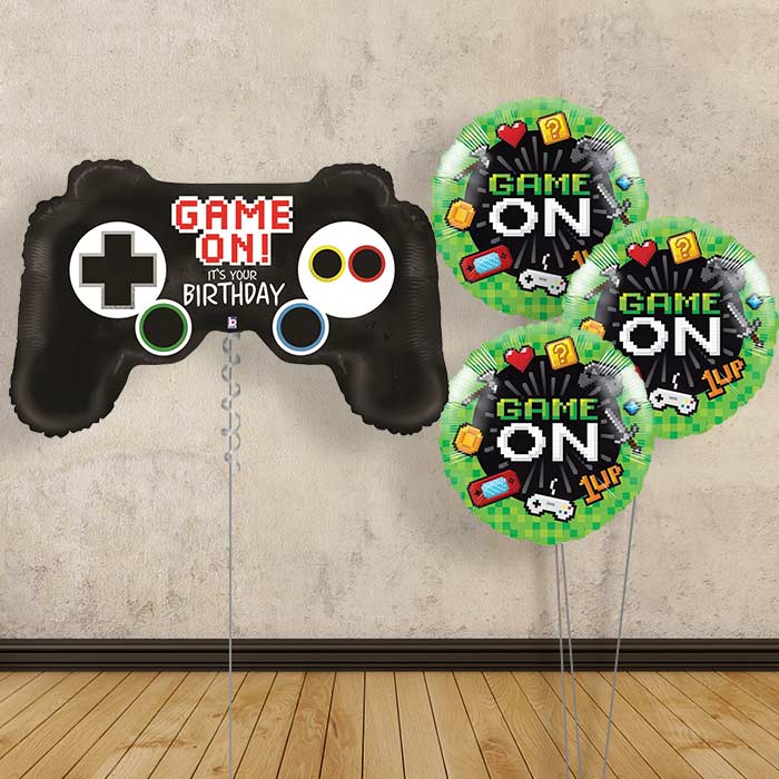 Video Game Controller Balloon Bouquet