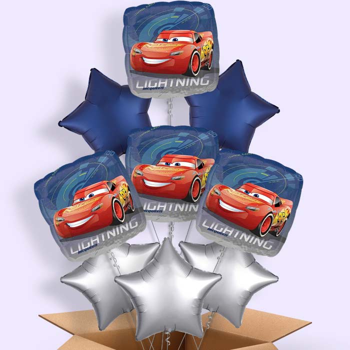 Disney Cars Helium Balloons In a Box - 9 Balloon | Small Indoor Plants