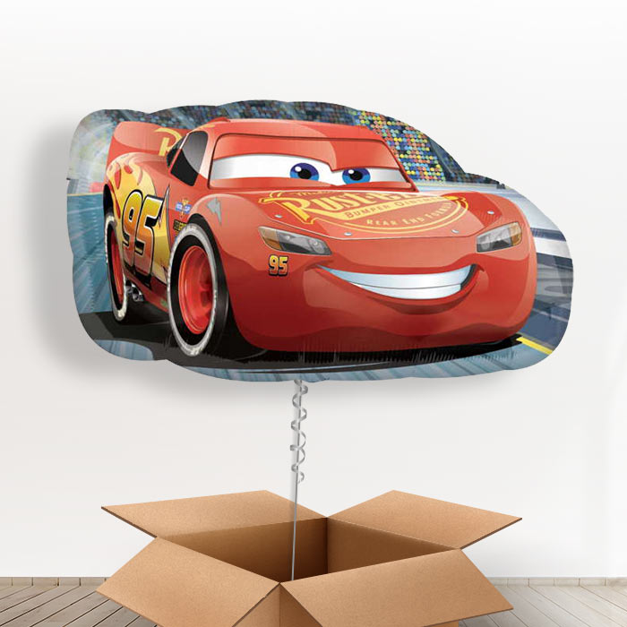 Lightning McQueen Balloons in a Box - Giant Balloon | Small Indoor Plants