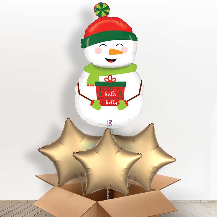 Giant Snowman Balloon in a Box