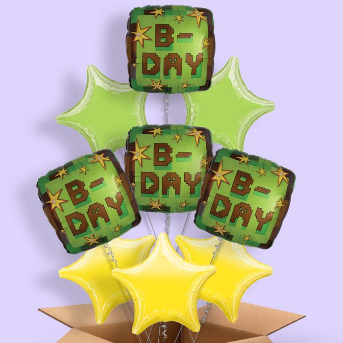 TNT Birthday Balloons in a Box - 9 Balloon | Small Indoor Plants