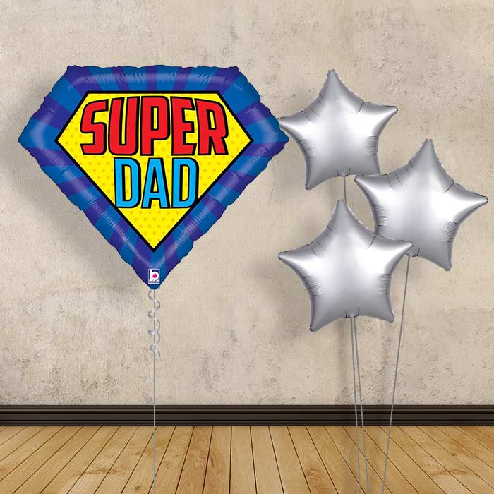 Super Dad Balloon Bouquet in a Box