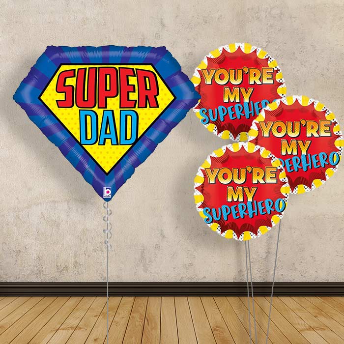 Super Dad Balloon Bouquet in a Box